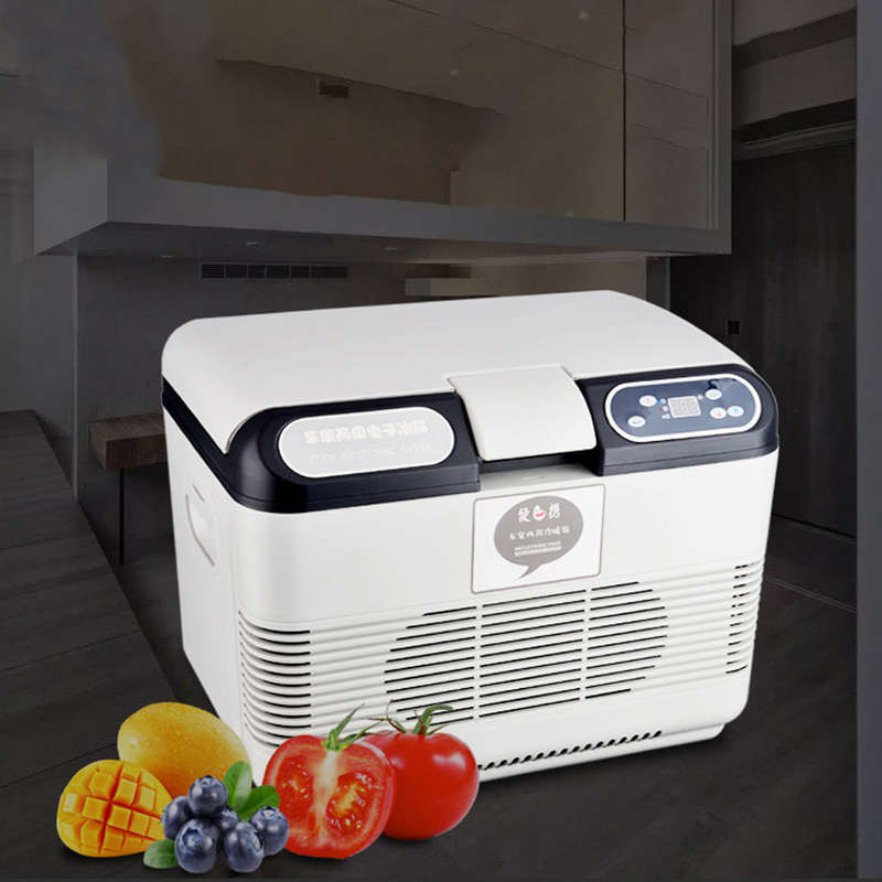 Portable Car Refrigerator Freezer Cooler Keep Warm and Cool Dual-use 15L Fridge Quick Refrigeration