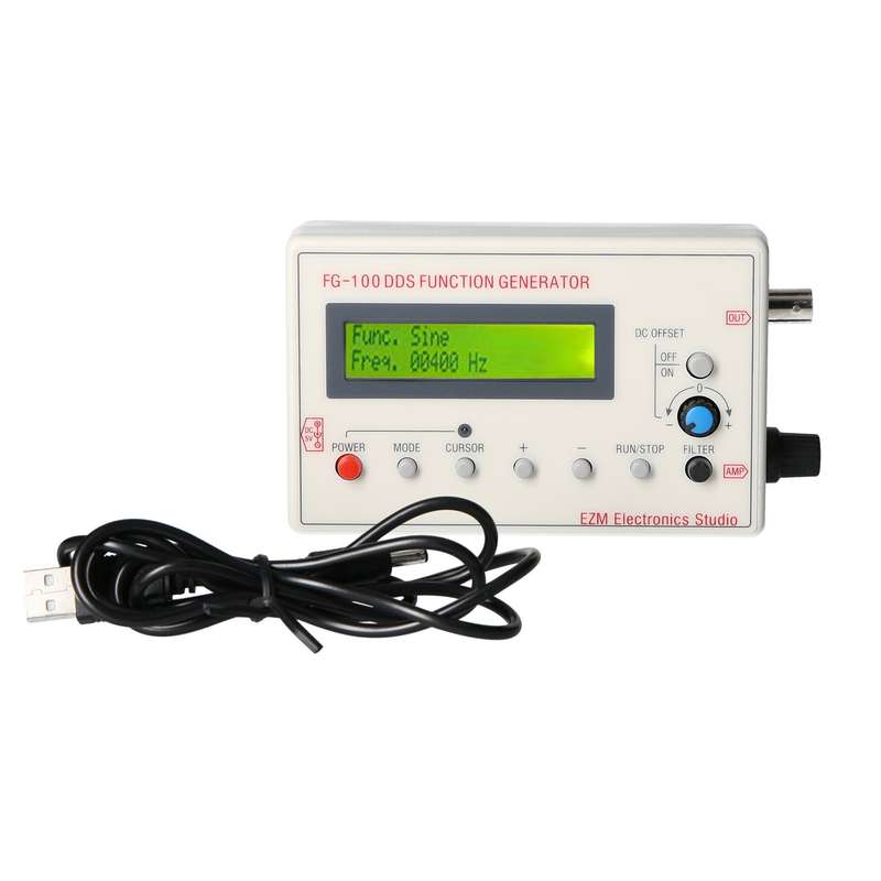 FG-100 DDS Function Signal Generator Frequency Counter 1Hz - 500KHz
