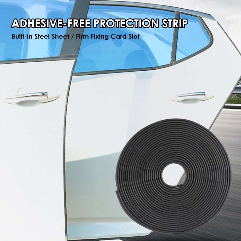 Car Door Edges Guards Cover U-Shaped Rubber Seal Protector Auto Flexible Anti-Collision Door Edges T