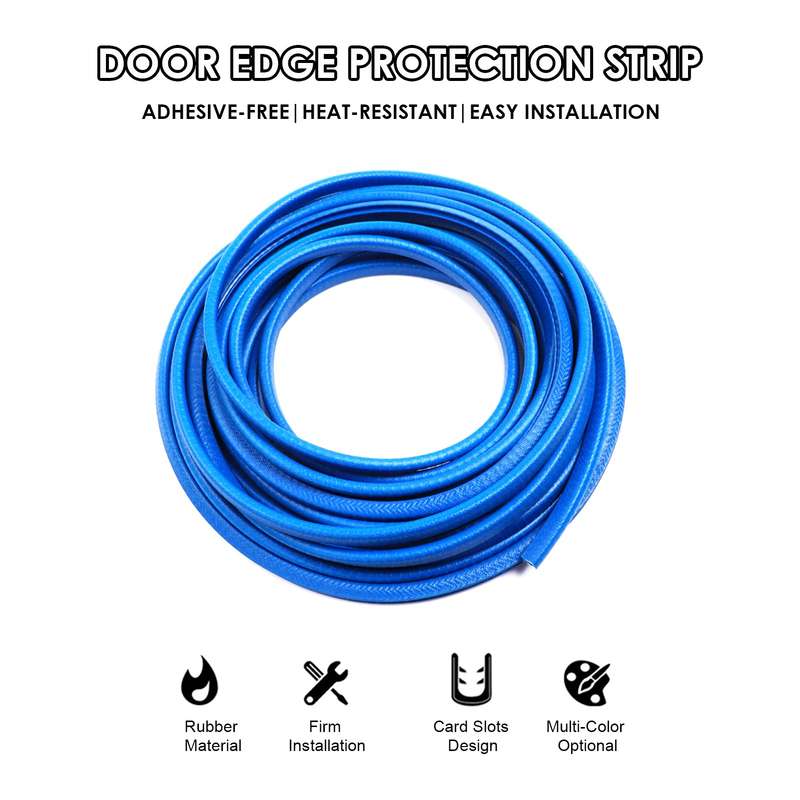 Car Door Edges Guards Cover U-Shaped Rubber Seal Protector Auto Flexible Anti-Collision Door Edges T