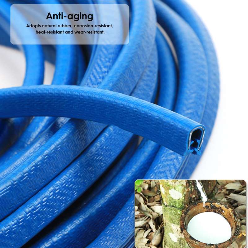 Car Door Edges Guards Cover U-Shaped Rubber Seal Protector Auto Flexible Anti-Collision Door Edges T