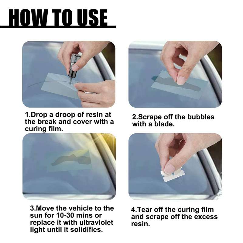 RAYHONG 20ml Windshield Crack Restore Resin Liquid Fill Damage Scratches Professionally Restore Crac