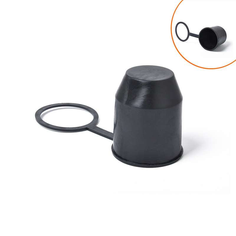 Trailer Hitch Ball Cover, Universal 50mm Auto Plastic Tow Bar Ball Cap, Bumper Damage Protector, Tra