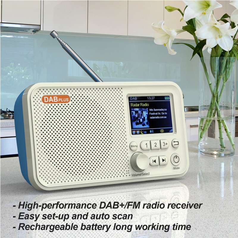 Digital AM FM Radio Portable, Rechargeable Radio Digital Tuner, Supports TF USB Port, Sleep Timer an