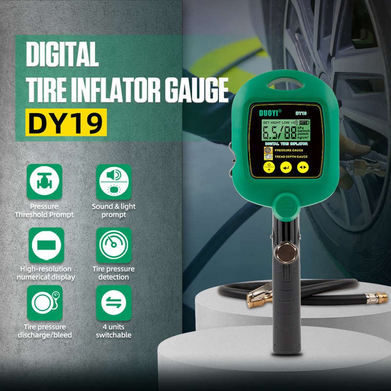 DY19 Inflator Pump Portable Car Air Compressor Motorcycles Bicycle Tyre Inflator Intelligent Digital