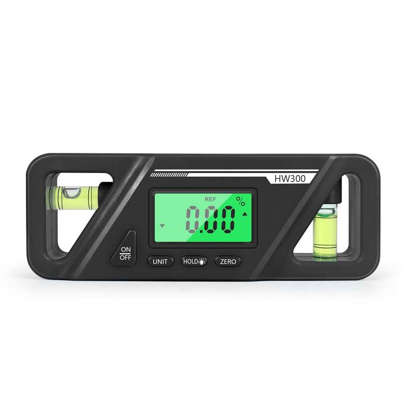 Digital Billet Torpedo Level Protractor  ABS 90 Degree Black