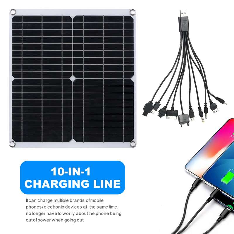 20W Portable Solar Battery Charger & Maintainer Solar Panel-Built in Intelligent Charge   Controller