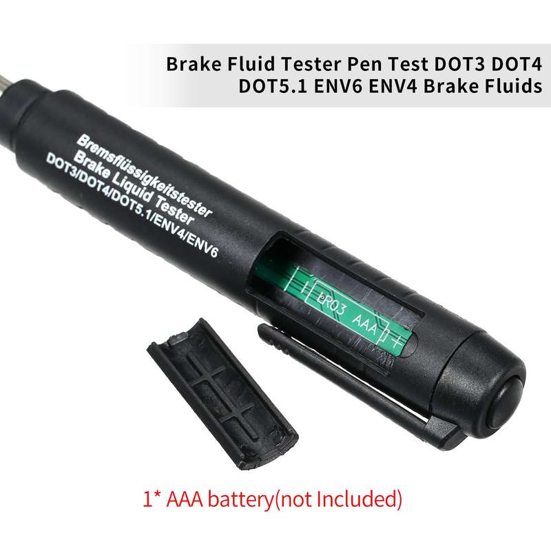 Brake Fluid Tester Pen Test DOT3 DOT4 DOT5.1 ENV6 ENV4 Brake Fluids with 5 LED Indicators