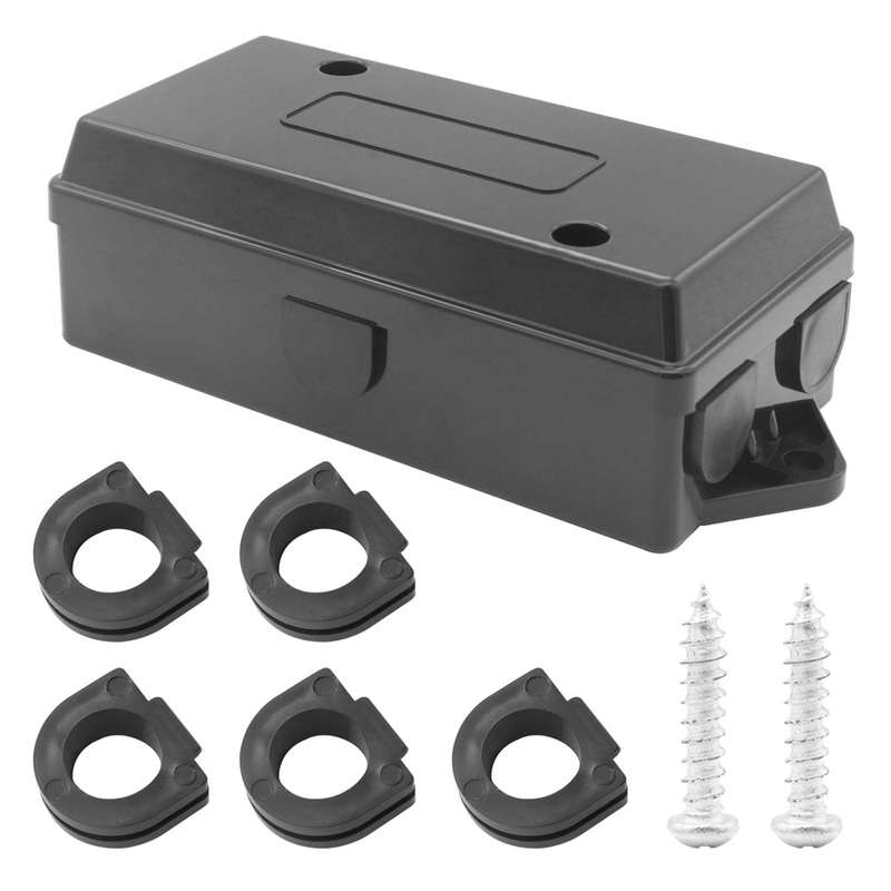 7-Port Trailer Wiring Junction Box 7 Way Trailer Wire 7 Pole Cable Connection Box Cable Towing for R