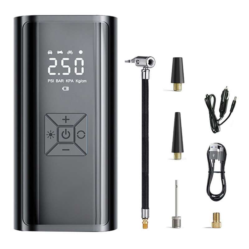 Portable Air Compressor for Car Tires Fast Air Pump Tire Inflator Accurate Pressure Digital Display