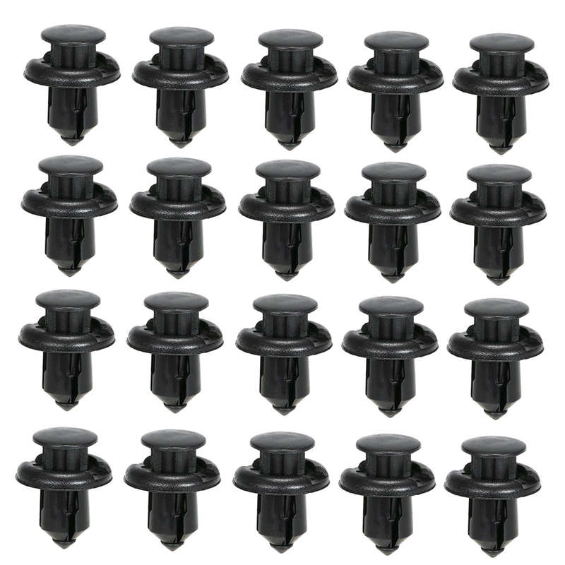 Auto Fastener Clips Plastic Fastener Rivet Clips 190Pcs 6 Sizes Car Push Pin Rivet Trim Clips