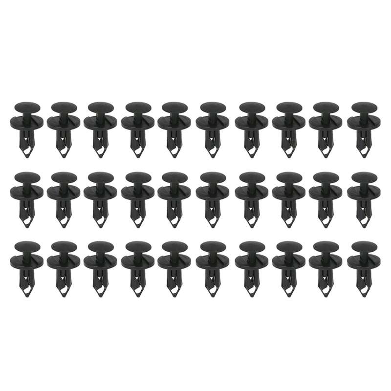 Nylon Bumper Fasteners Fender Rivet Clips 30PCS 8mm Universal Auto Clips & Fastener for Bumper Fende