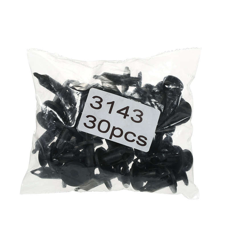 Nylon Bumper Fasteners Fender Rivet Clips 30PCS 8mm Universal Auto Clips & Fastener for Bumper Fende