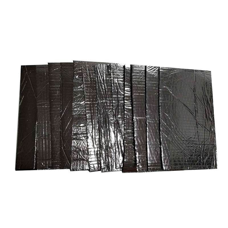12PCS 5mm Car Firewall Sound Deadener Heat Shield Insulation Audio Noise Insulation Deadening Materi