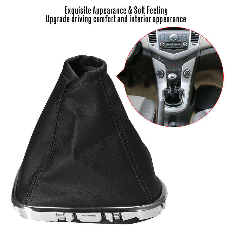 Car Gear Shift Stick Gaiter Boot PU Leather Dust-proof Cover Replacement for Chevrolet Cruze 2008-20