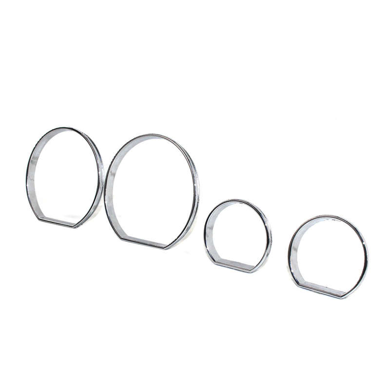 Chrome Gauge Cluster Dashboard Bezel Rings Trim Dial Rings Bezel Speedometer Frame Replacement for B
