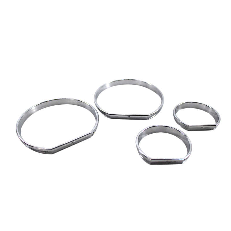 Chrome Gauge Cluster Dashboard Bezel Rings Trim Dial Rings Bezel Speedometer Frame Replacement for B