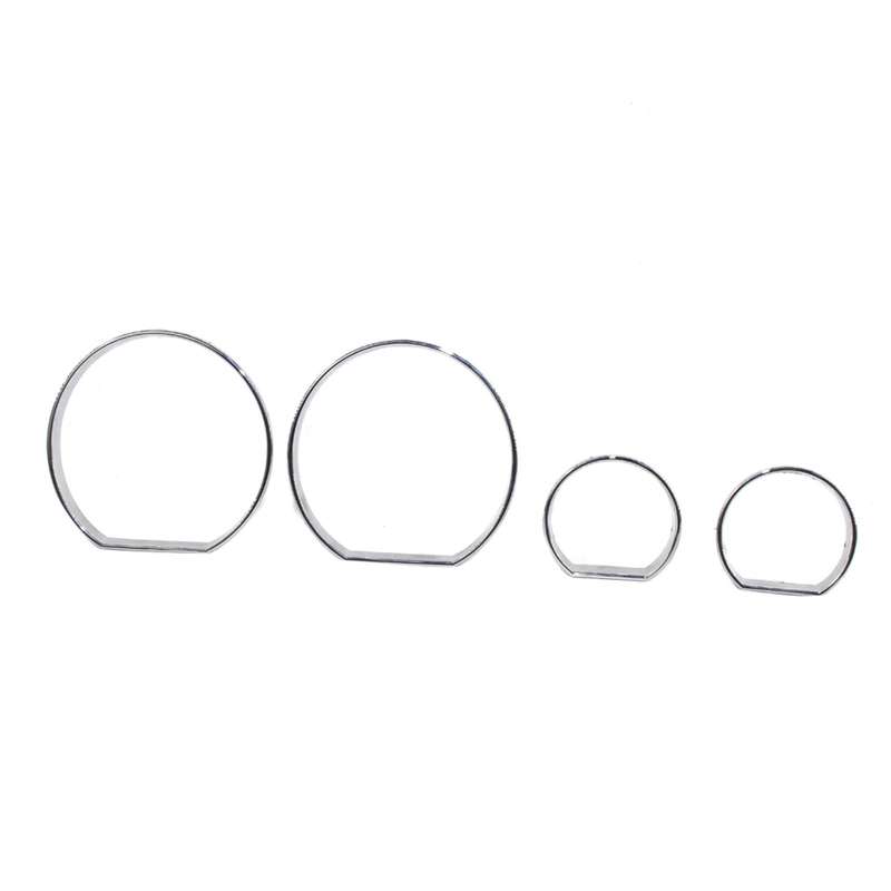 Chrome Gauge Cluster Dashboard Bezel Rings Trim Dial Rings Bezel Speedometer Frame Replacement for B