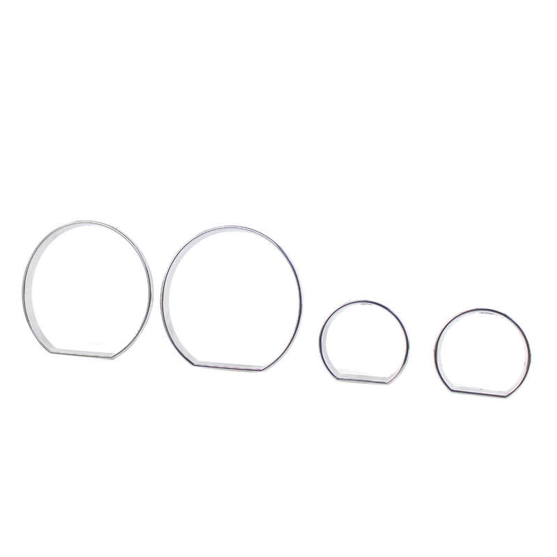 Chrome Gauge Cluster Dashboard Bezel Rings Trim Dial Rings Bezel Speedometer Frame Replacement for B