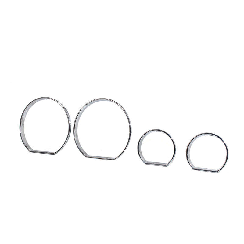 Chrome Gauge Cluster Dashboard Bezel Rings Trim Dial Rings Bezel Speedometer Frame Replacement for B
