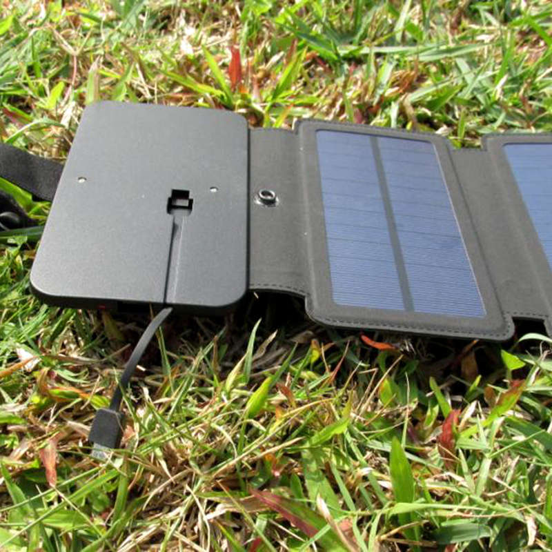 Outdoor Solar Power Charger Mobile Phone Charger Mobile Power Folding Removable Solar Panel 5