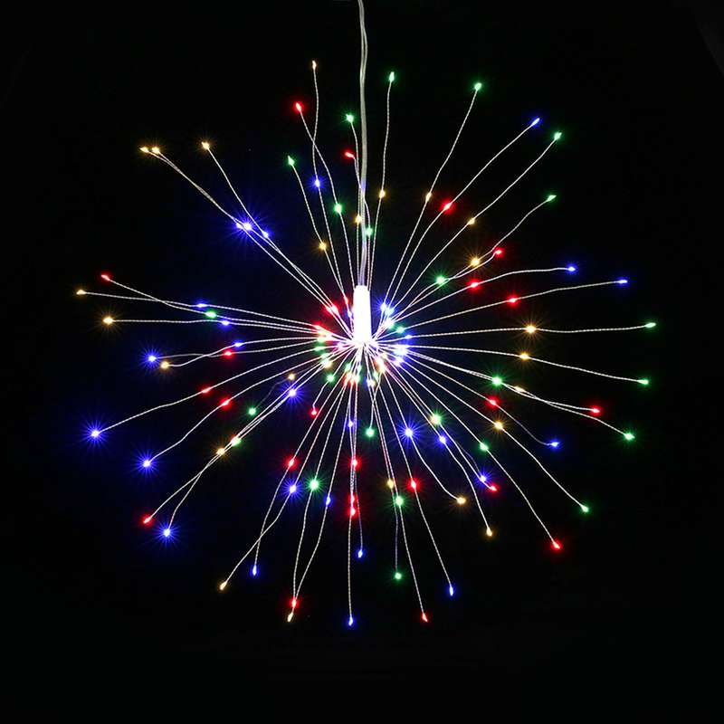 Fairy Firework String Light with Remote Control 120 LEDs Dimmable 8 Lighting Modes Wire Light