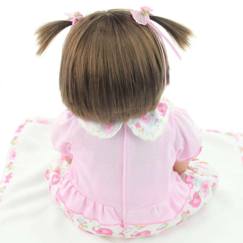 Reborn Baby Doll Girl Toddler Real Lifelike 22 Inch Babies Art Doll Great for Ages 3+ Pink El