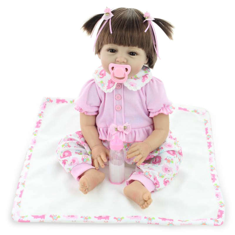 Reborn Baby Doll Girl Toddler Real Lifelike 22 Inch Babies Art Doll Great for Ages 3+ Pink El