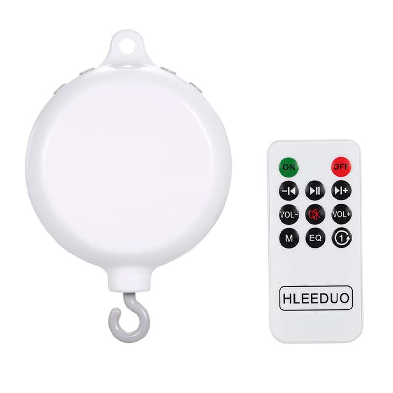 Rotary Baby Crib Bed Toy Musical Mobiles 35 Songs Music Box Remote Control Movement Bells for
