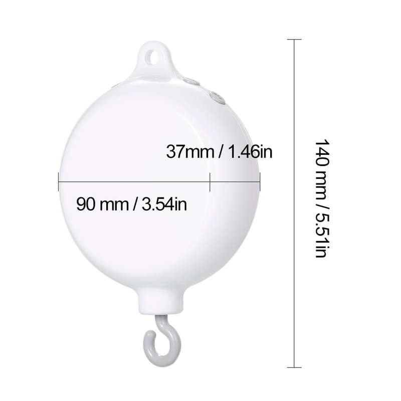 Rotary Baby Crib Bed Toy Musical Mobiles 35 Songs Music Box Remote Control Movement Bells for