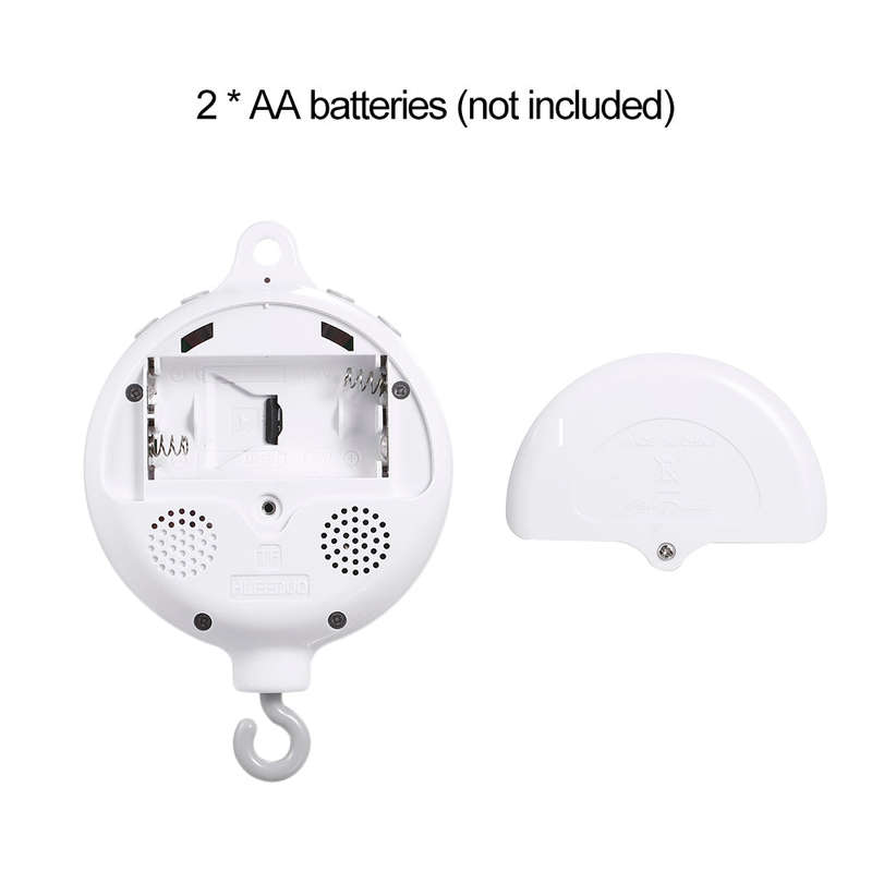 Rotary Baby Crib Bed Toy Musical Mobiles 35 Songs Music Box Remote Control Movement Bells for