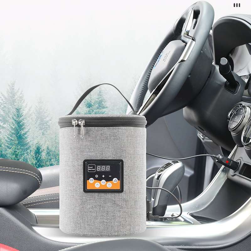 Portable Oven 12V Car Food Warmer Personal Mini Oven with Digital Display Temperature Preset