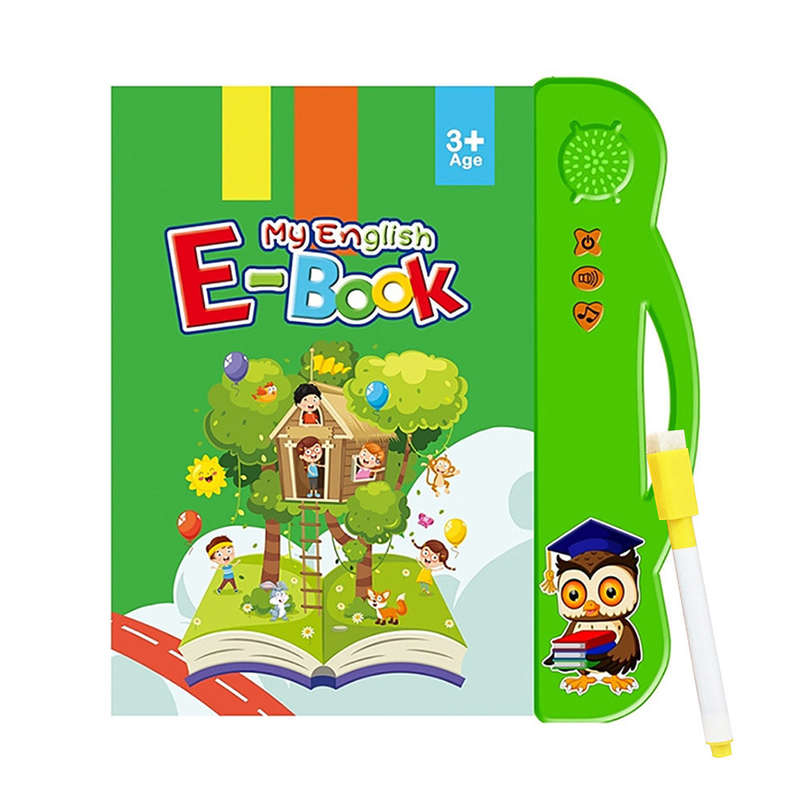 English Sound Board Book Interactive Talking Book Early Educational Reading Toy for Toddlers