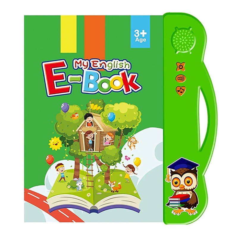 English Sound Board Book Interactive Talking Book Early Educational Reading Toy for Toddlers