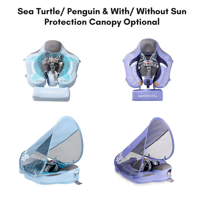 Mambobaby B503-26 Non-Inflatable Baby Swimming Pool Float Ring Swim Trainer for 3-24 Months I