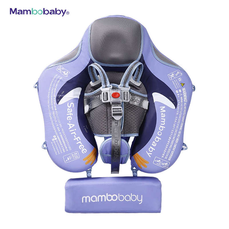 Mambobaby B503-26 Non-Inflatable Baby Swimming Pool Float Ring Swim Trainer for 3-24 Months I