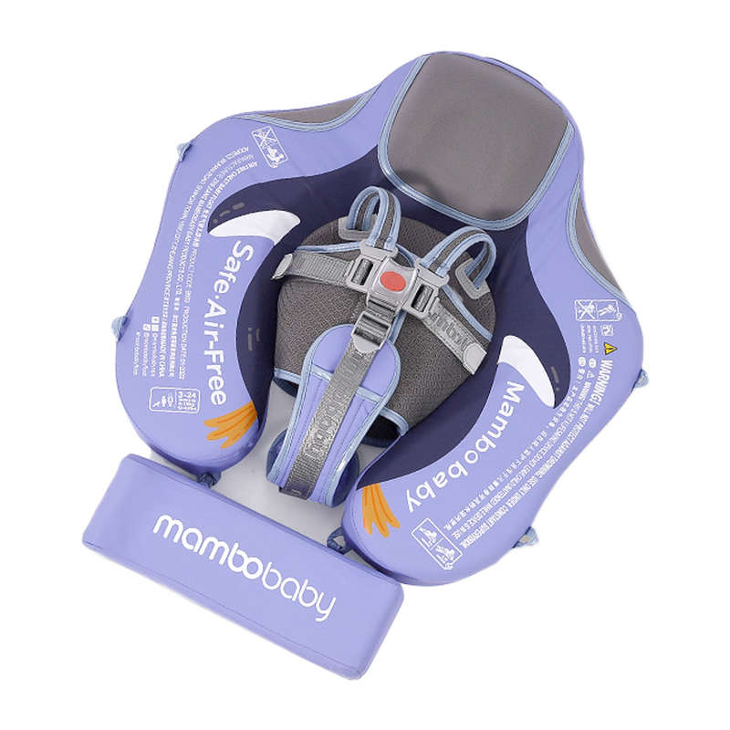 Mambobaby B503-26 Non-Inflatable Baby Swimming Pool Float Ring Swim Trainer for 3-24 Months I