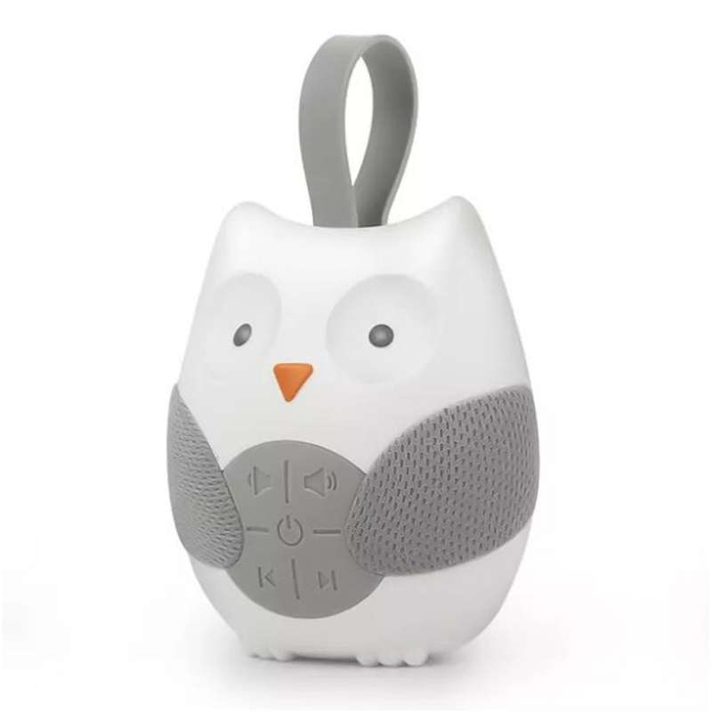 Portable Owl White Noise Machine Baby Soother with 10 Light Music Songs 2 Natural Sounds 2 Lu