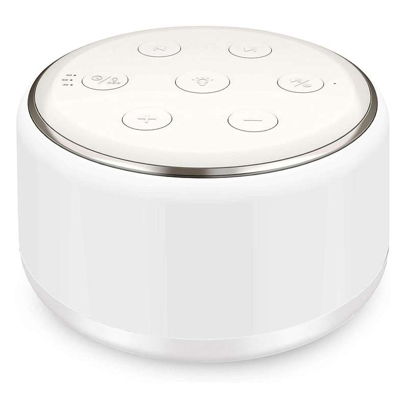 Desktop White Noise Machine Sleep Sound Machine for Baby Sleep Soother 7 Colors Night Lights