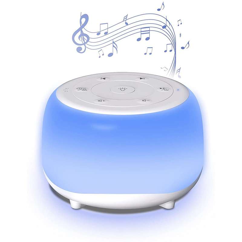 Desktop White Noise Machine Sleep Sound Machine for Baby Sleep Soother 7 Colors Night Lights
