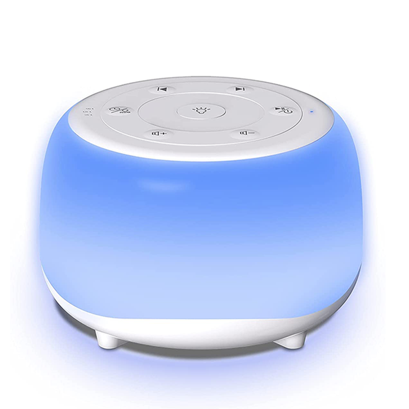 Desktop White Noise Machine Sleep Sound Machine for Baby Sleep Soother 7 Colors Night Lights