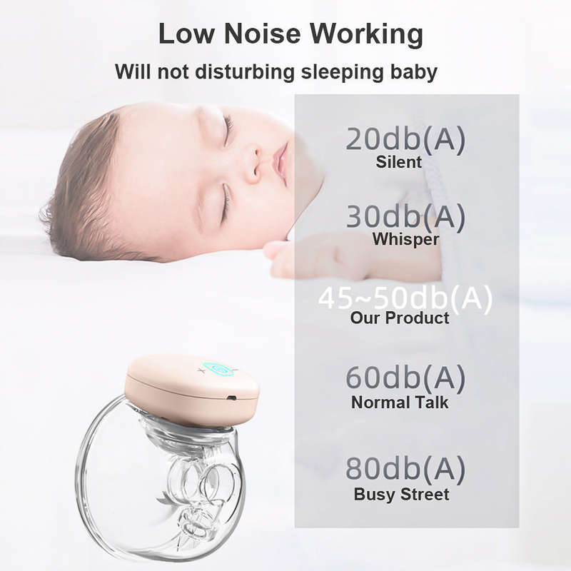 YOUHA Wearable Breast Pump Hands Free Single Electric Breast Cup BPA-free 3 Modes 9 Suction L