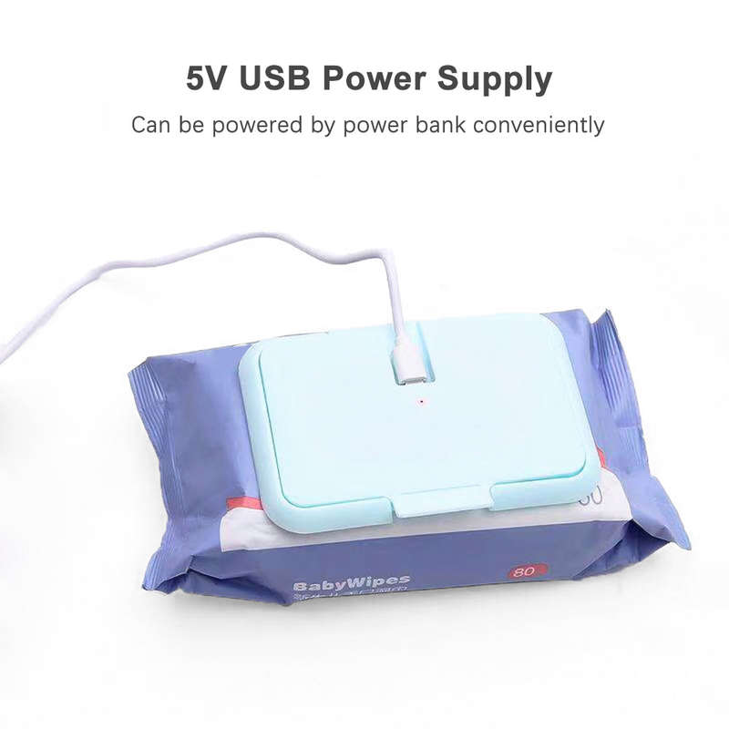 Baby Wipe Warmer Portable Baby Wet Wipes Warmer Heater USB Powered Perfect for Traveling