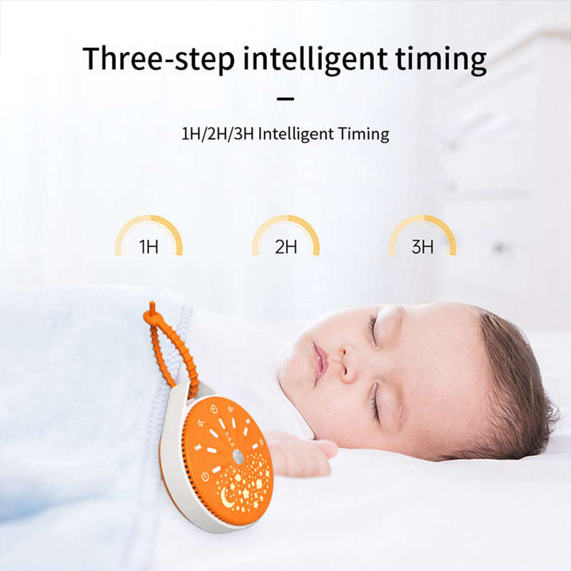 Portable Baby Sleep Machine White Noise Sound Machine for Baby Sleeping 7 Colors Star Night L