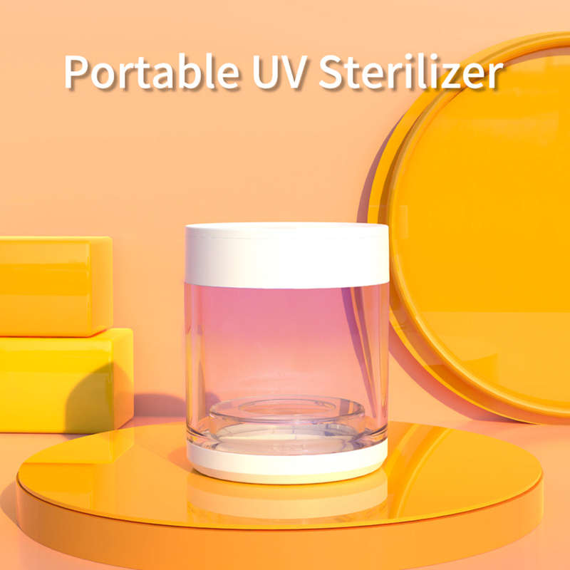 Portable UV Light Sterilizer Box Disinfection Cup with Dual UV Lamps Built-in Battery for Bab