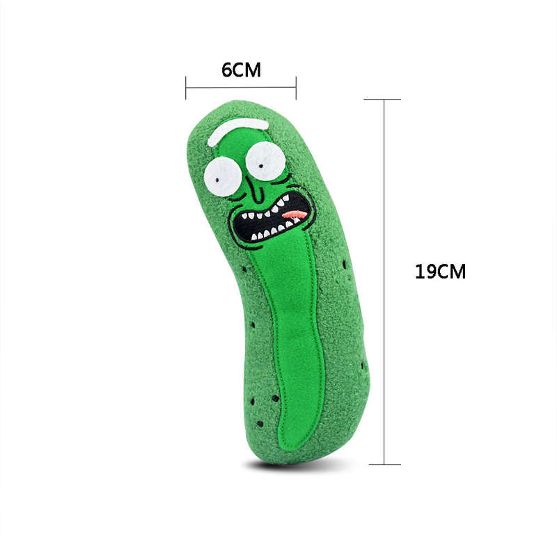 Cute Cartoon Cucumber Pickle Rick Plush Doll Toy Soft Pillow Kids Stuffed Toy Accessory Gift