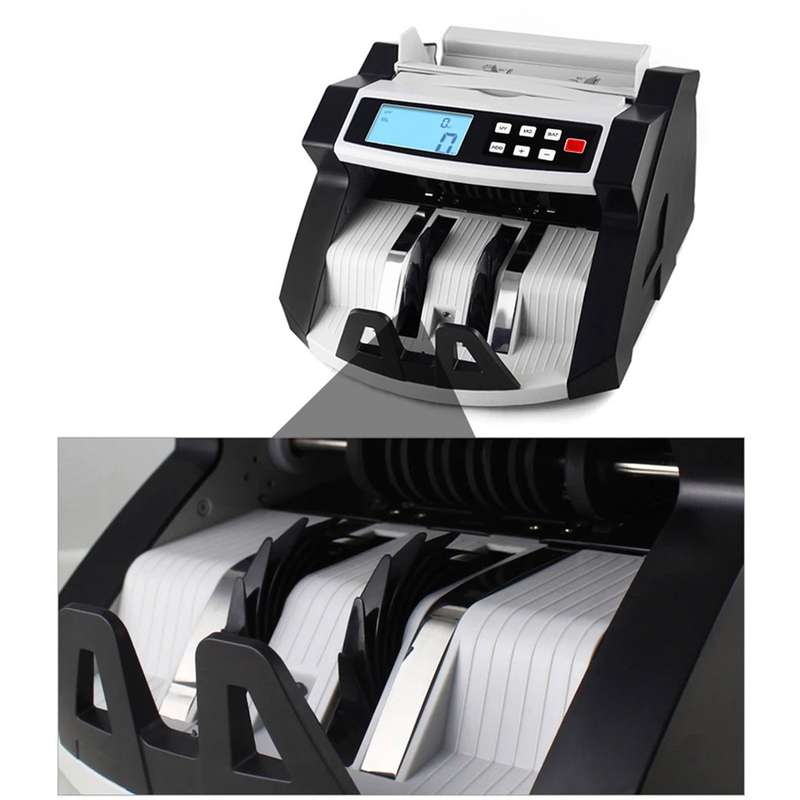 Automatic Multi-Currency Cash Banknote Money Bill Counter Counting Machine LCD Display with U