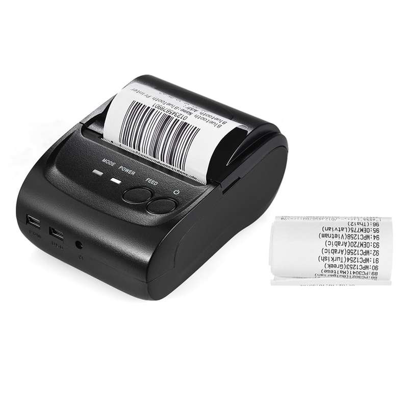 POS-5802DD Mini Portable Wireless USB Thermal Printer Receipt Ticket POS Printing for iOS And