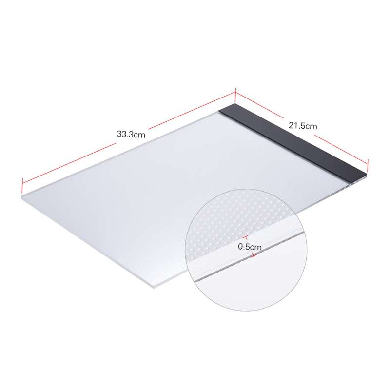 Portable A4 LED Light Box Drawing Tracing Tracer Copy Board Table Pad Panel Copyboard with US