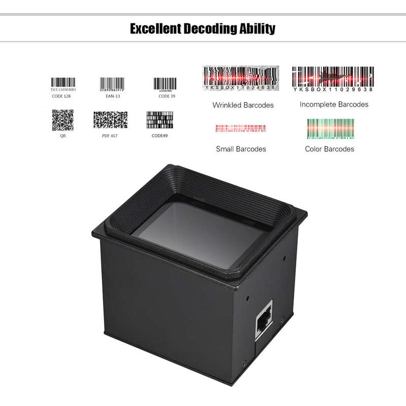 2D/QR/1D Embedded Scanner Module Bar Code Scanner Scan Engine with RS232 Cable